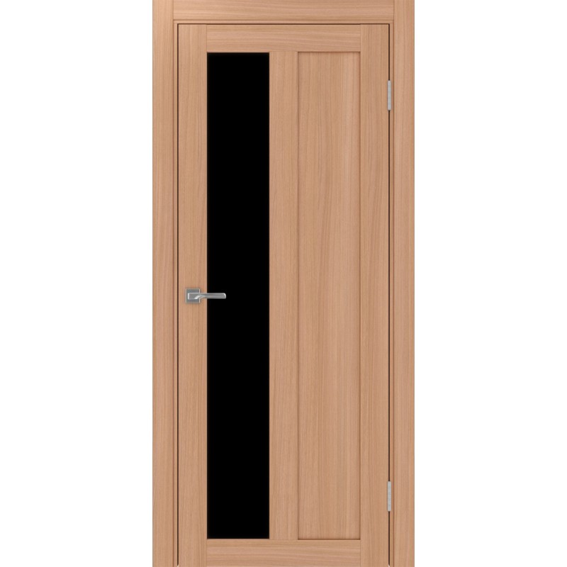 Межкомнатная дверь Турин 521.21, цвет ясень тёмный, заполнение LACчерный, размер 200*80 см.