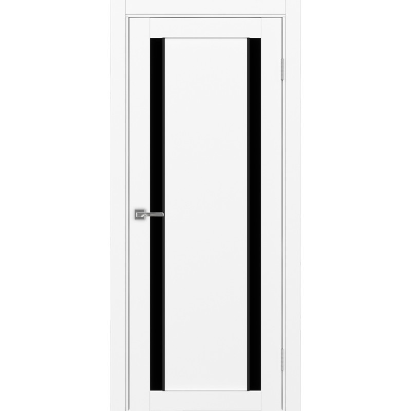 Межкомнатная дверь Турин 522.212 АПП молдинг SB, цвет белый снежный, заполнение LACчерный, размер 200*80 см.