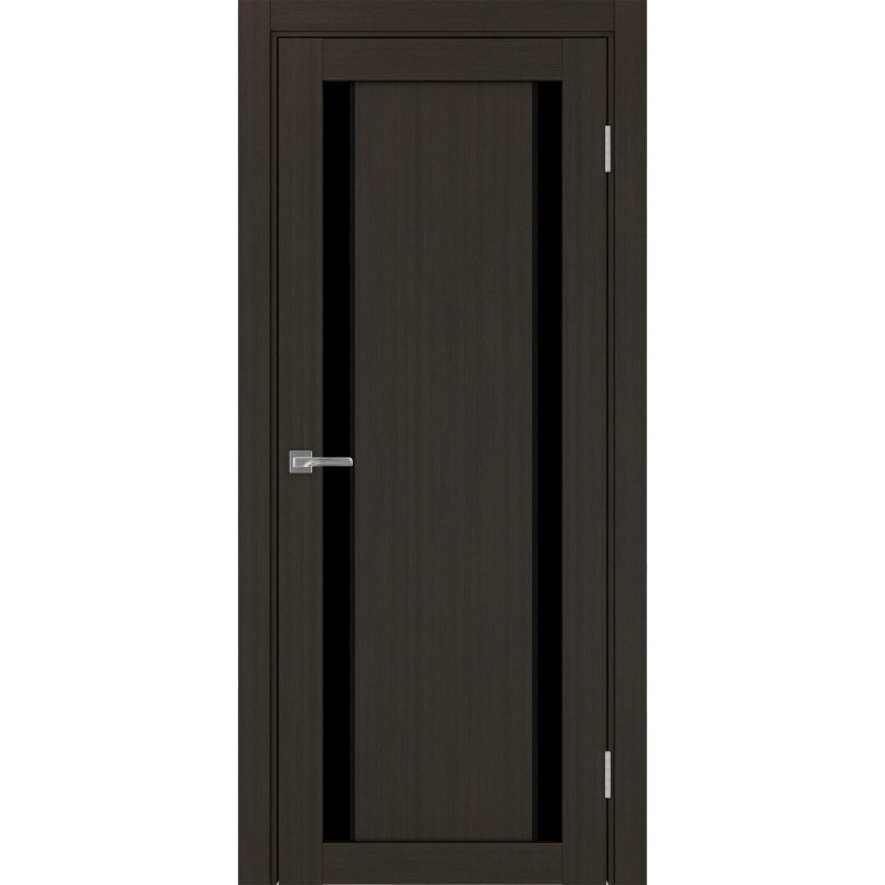 Межкомнатная дверь Турин 522.212 АПП молдинг SB, цвет венге FL, заполнение LACчерный, размер 200*80 см.