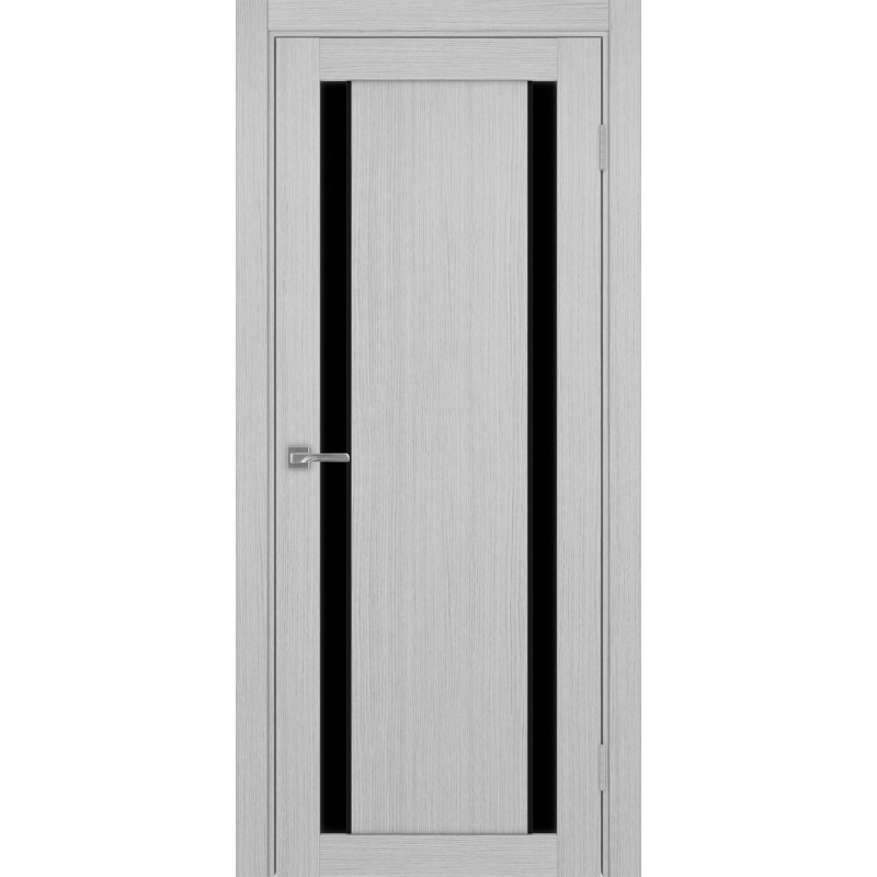 Межкомнатная дверь Турин 522.212 АПП молдинг SB, цвет дуб серый FL, заполнение LACчерный, размер 200*80 см.