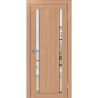 Турин_522AПП.212, цвет Ясень тёмный молдинг алюм.чёрн стекло Зеркало/Зеркало, размер 80*200 см.