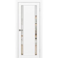 Турин 522AПП.212, цвет Белый снежный молдинг алюм.хром стекло Зеркало/Зеркало, размер 80*200 см.