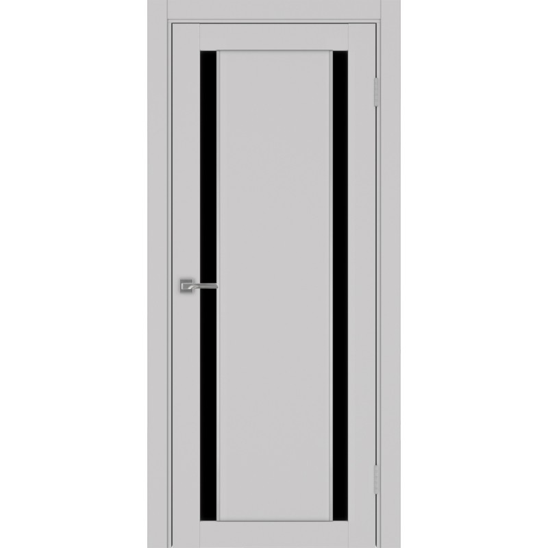 Межкомнатная дверь Турин 522.212 АПП молдинг SC, цвет пепельный, заполнение LACчерный, размер 200*80 см.