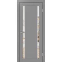 Турин 522.212 АПП молдинг SC, цвет серый, заполнение Зеркало/Зеркало, размер 200*80 см.