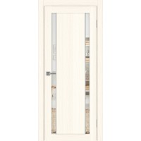 Турин_522AПП.212, цвет Ясень светлый молдинг алюм.хром стекло Зеркало/Зеркало, размер 80*200 см.