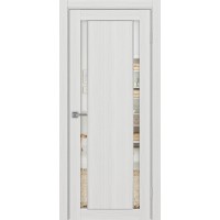 Турин 522.212 АПП молдинг SC, цвет ясень серебристый, заполнение Зеркало/Зеркало, размер 200*80 см.