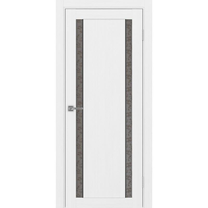 Межкомнатная дверь Турин 522.212 АПС молдинг SB, цвет белый лёд, заполнение Дали бронзовое, размер 200*80 см.