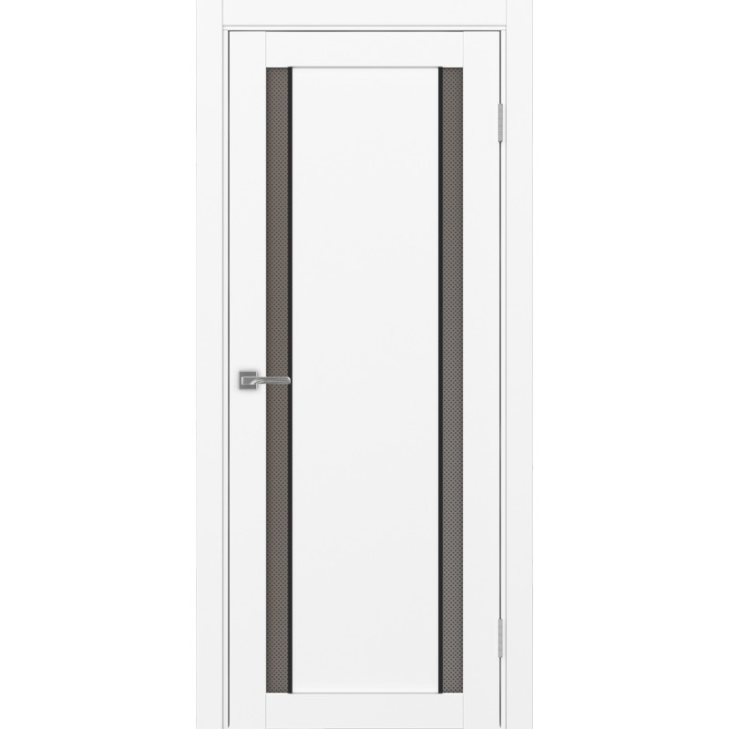 Межкомнатная дверь Турин 522.212 АПС молдинг SB, цвет белый снежный, заполнение Пунта бронзовое, размер 200*80 см.