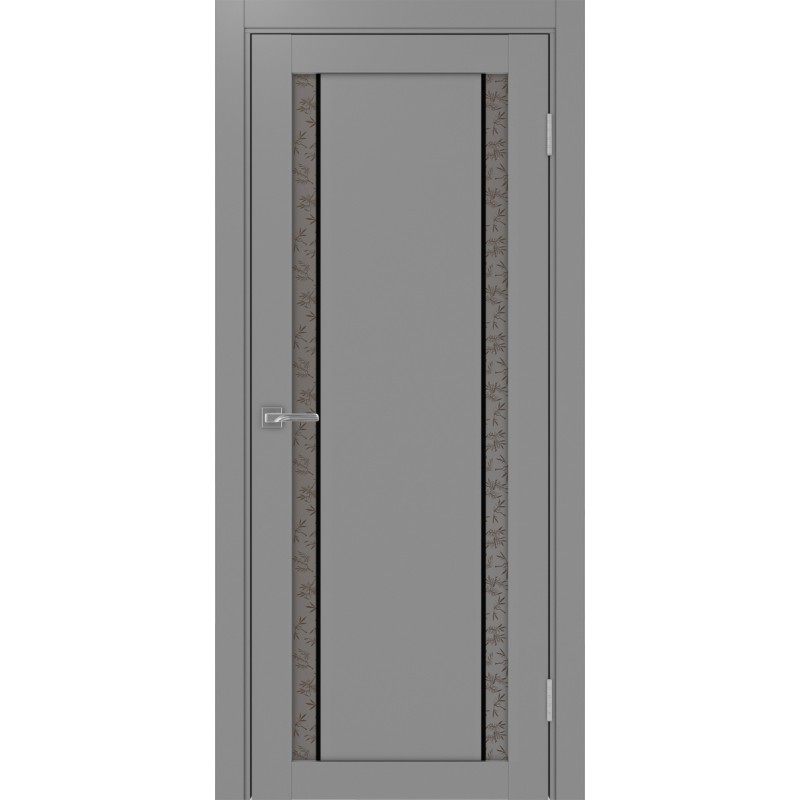 Межкомнатная дверь Турин 522.212 АПС молдинг SB, цвет серый, заполнение Дали бронзовое, размер 200*80 см.