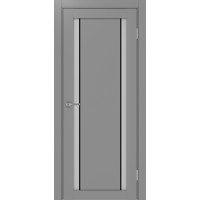 Турин 522АПС.212, цвет Серый молдинг алюм.чёрн стекло Мателюкс, размер 80*200 см.