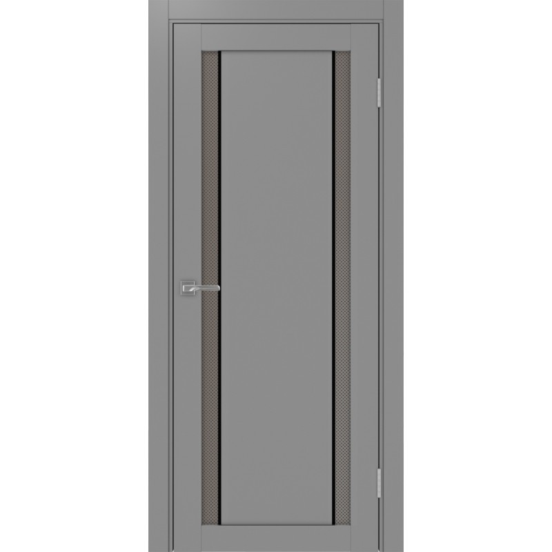 Межкомнатная дверь Турин 522.212 АПС молдинг SB, цвет серый, заполнение Пунта бронзовое, размер 200*80 см.