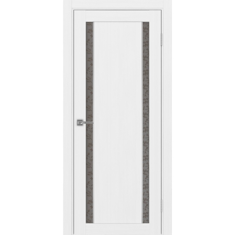 Межкомнатная дверь Турин 522.212 АПС молдинг SC, цвет белый лёд, заполнение Дали бронзовое, размер 200*80 см.