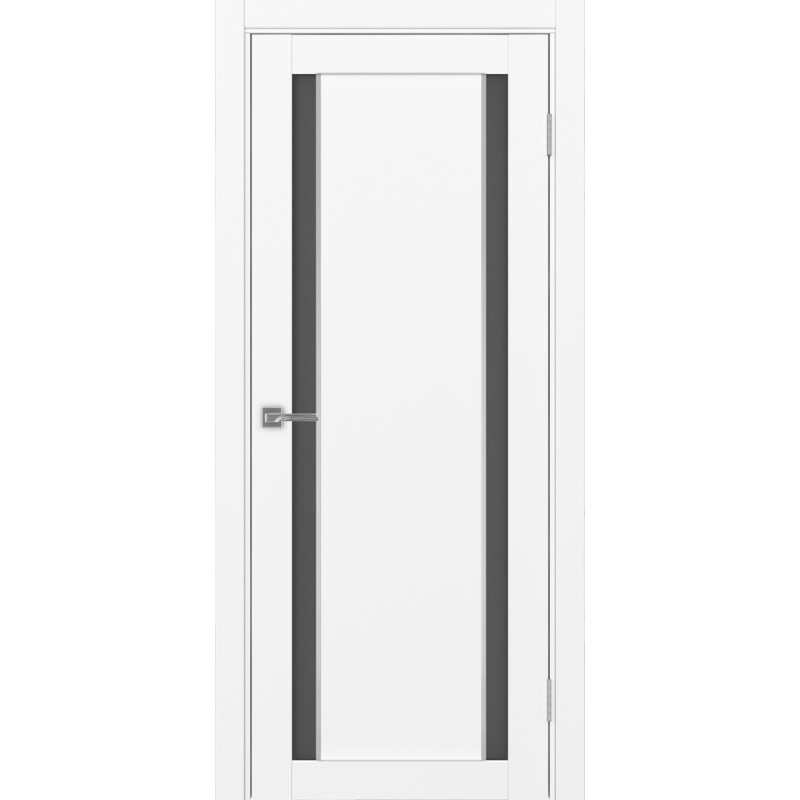 Межкомнатная дверь Турин 522.212 АПС молдинг SC, цвет белый снежный, заполнение Графит матовое, размер 200*80 см.