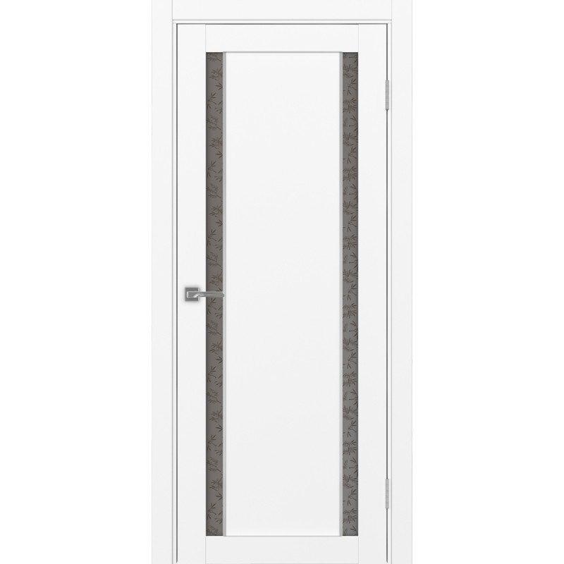 Межкомнатная дверь Турин 522.212 АПС молдинг SC, цвет белый снежный, заполнение Дали бронзовое, размер 200*80 см.