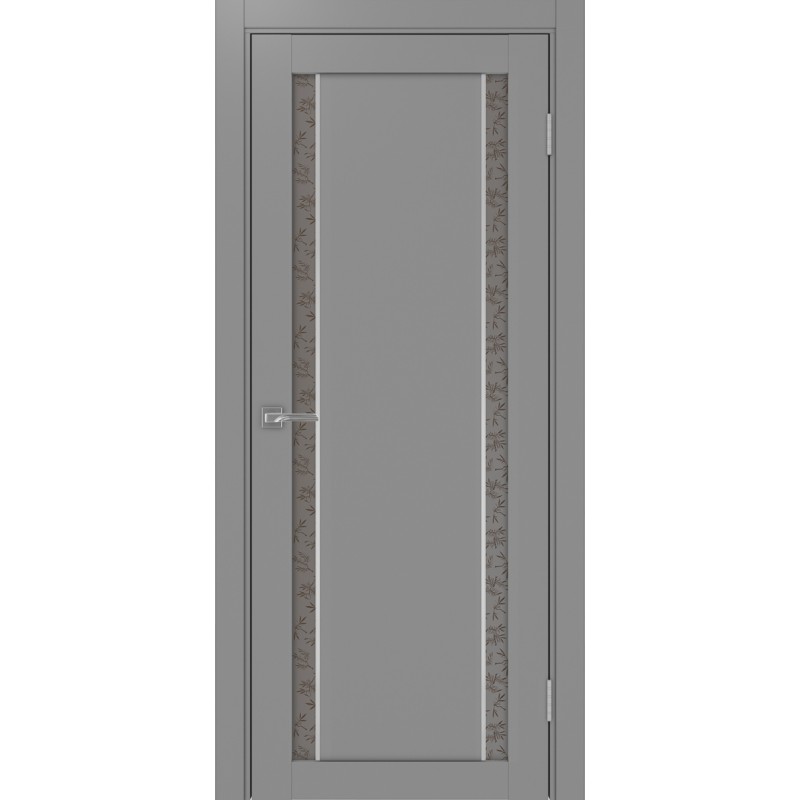 Межкомнатная дверь Турин 522.212 АПС молдинг SC, цвет серый, заполнение Дали бронзовое, размер 200*80 см.