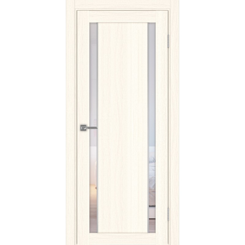Межкомнатная дверь Турин 522.212 АПС молдинг SC, цвет ясень светлый, заполнение Прозрачное, размер 200*80 см.