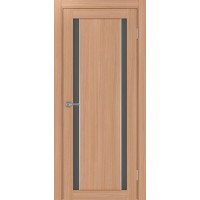 Турин_522АПС.212, цвет Ясень тёмный молдинг алюм.хром стекло Графит матовое, размер 80*200 см.