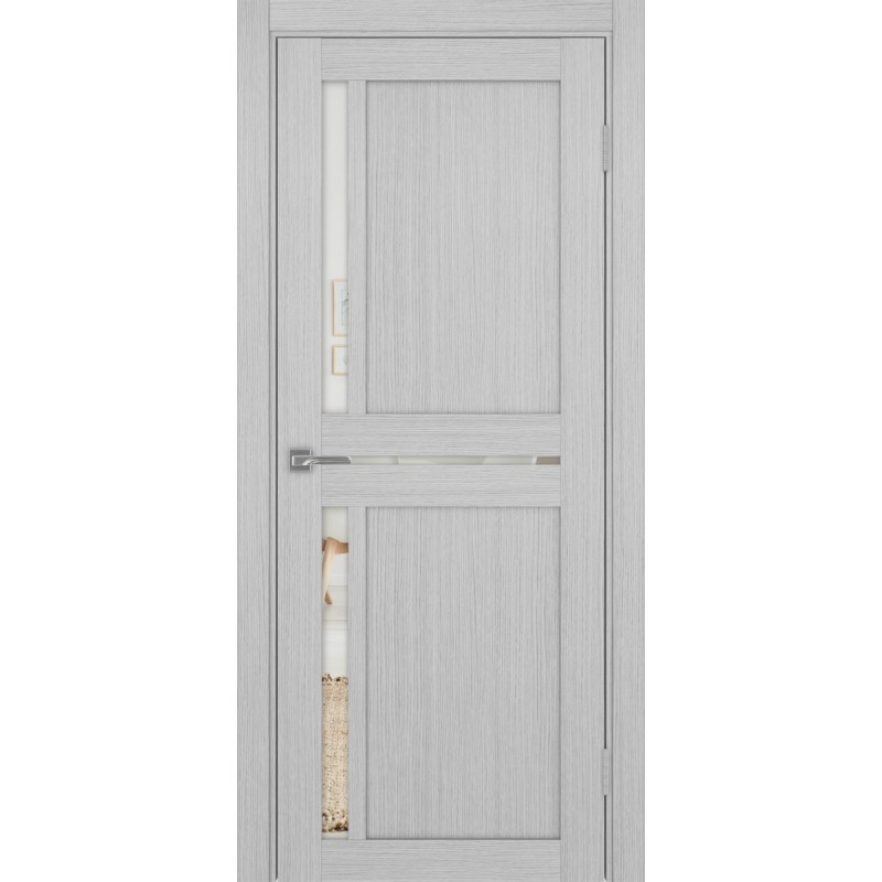 Межкомнатная дверь Турин 523.221, цвет дуб серый FL, заполнение Зеркало/Зеркало, размер 200*80 см.