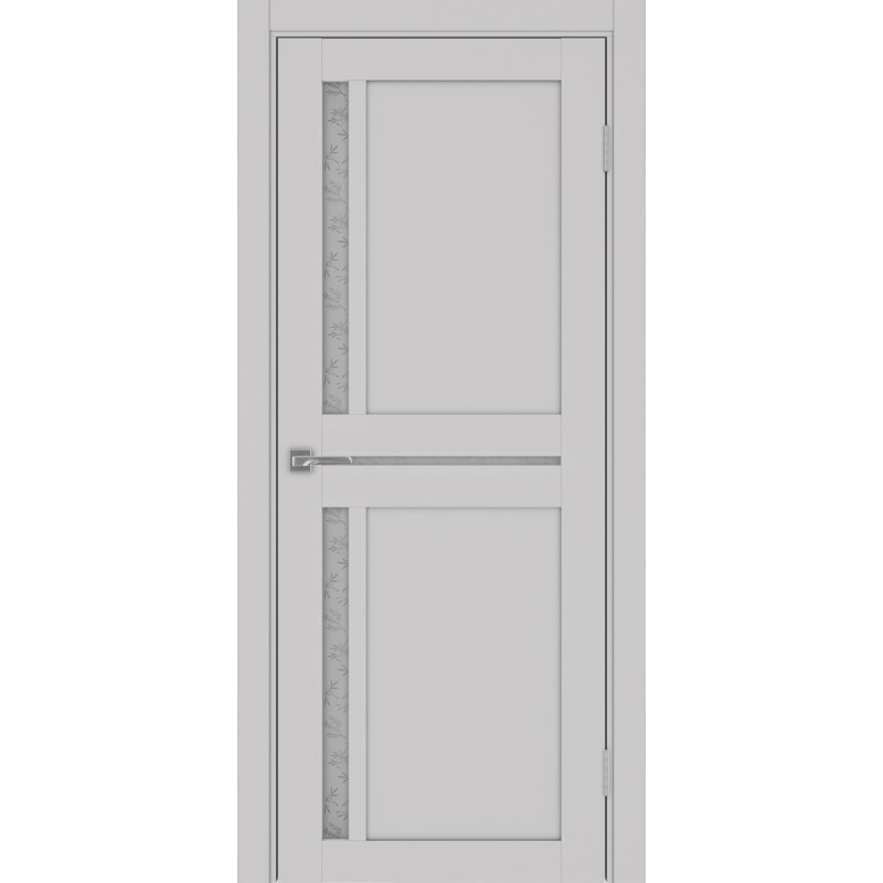 Межкомнатная дверь Турин 523.221, цвет пепельный, заполнение Дали бесцветное, размер 200*80 см.