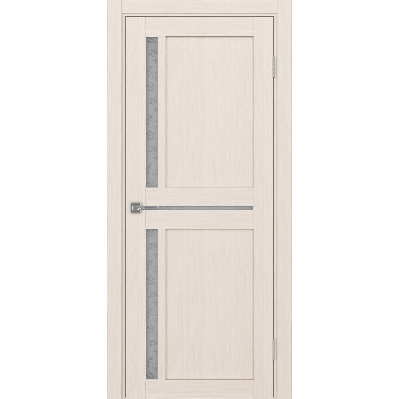 Межкомнатная дверь Турин 523.221, цвет ясень перламутровый, заполнение Дали бесцветное, размер 200*80 см.