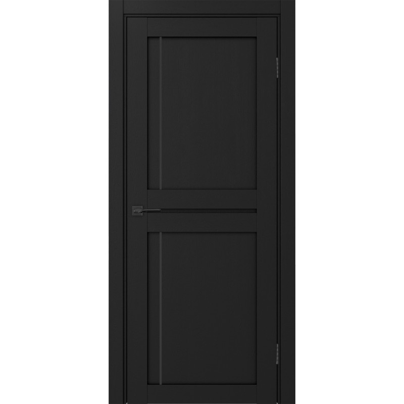 Межкомнатная дверь Турин 523АПП.111, цвет Антрацит молдинг алюм.чёрн размер 80*200 см.
