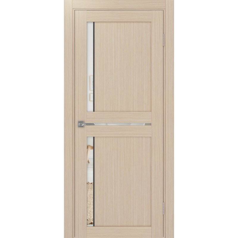 Межкомнатная дверь Турин 523.221 АПП молдинг SB, цвет дуб беленый FL, заполнение Зеркало/Зеркало, размер 200*80 см.