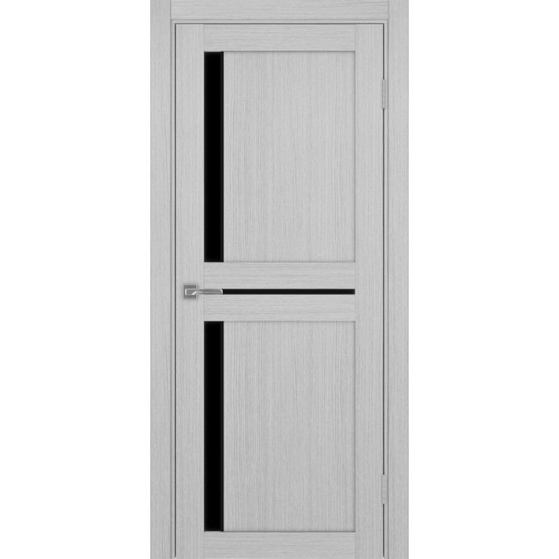 Межкомнатная дверь Турин 523.221 АПП молдинг SB, цвет дуб серый FL, заполнение LACчерный, размер 200*80 см.