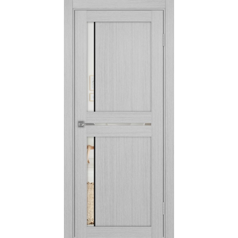 Межкомнатная дверь Турин 523.221 АПП молдинг SB, цвет дуб серый FL, заполнение Зеркало/Зеркало, размер 200*80 см.