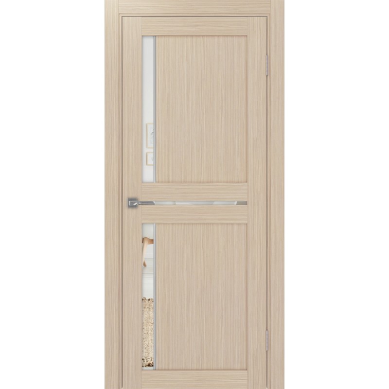 Межкомнатная дверь Турин 523.221 АПП молдинг SC, цвет дуб беленый FL, заполнение Зеркало/Зеркало, размер 200*80 см.