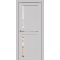 Турин 523.221 АПП молдинг SC, цвет пепельный, заполнение Зеркало/Зеркало, размер 200*80 см.