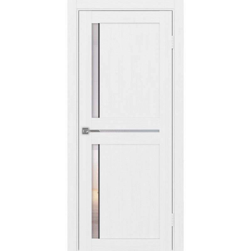 Межкомнатная дверь Турин 523.221 АПС молдинг SB, цвет белый лёд, заполнение Прозрачное, размер 200*80 см.