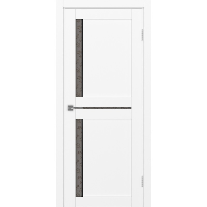Межкомнатная дверь Турин 523.221 АПС молдинг SB, цвет белый снежный, заполнение Дали бронзовое, размер 200*80 см.