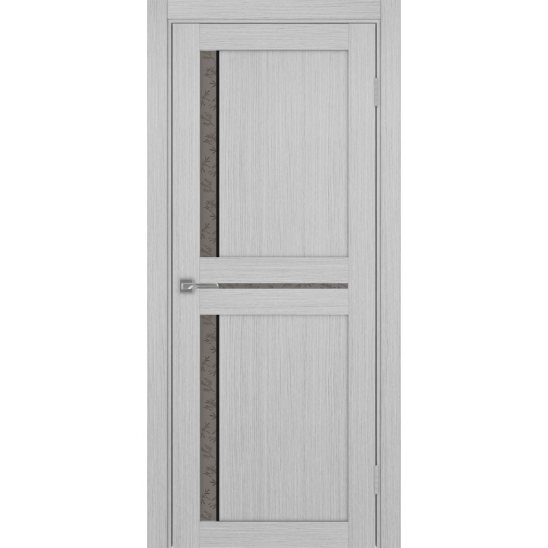 Межкомнатная дверь Турин 523.221 АПС молдинг SB, цвет дуб серый FL, заполнение Дали бронзовое, размер 200*80 см.