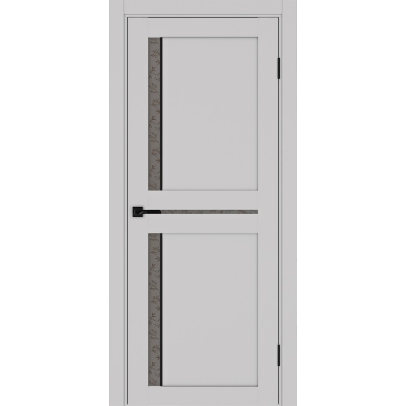 Межкомнатная дверь Турин 523.221 АПС молдинг SB, цвет пепельный, заполнение Дали бронзовое, размер 200*80 см.