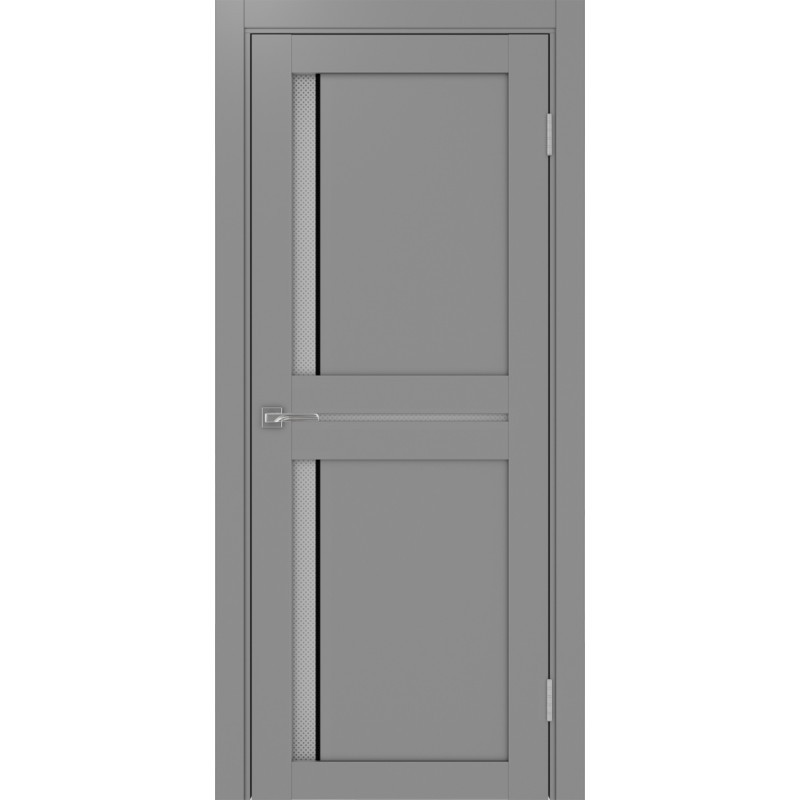 Межкомнатная дверь Турин 523.221 АПС молдинг SB, цвет серый, заполнение Пунта бесцветное, размер 200*80 см.