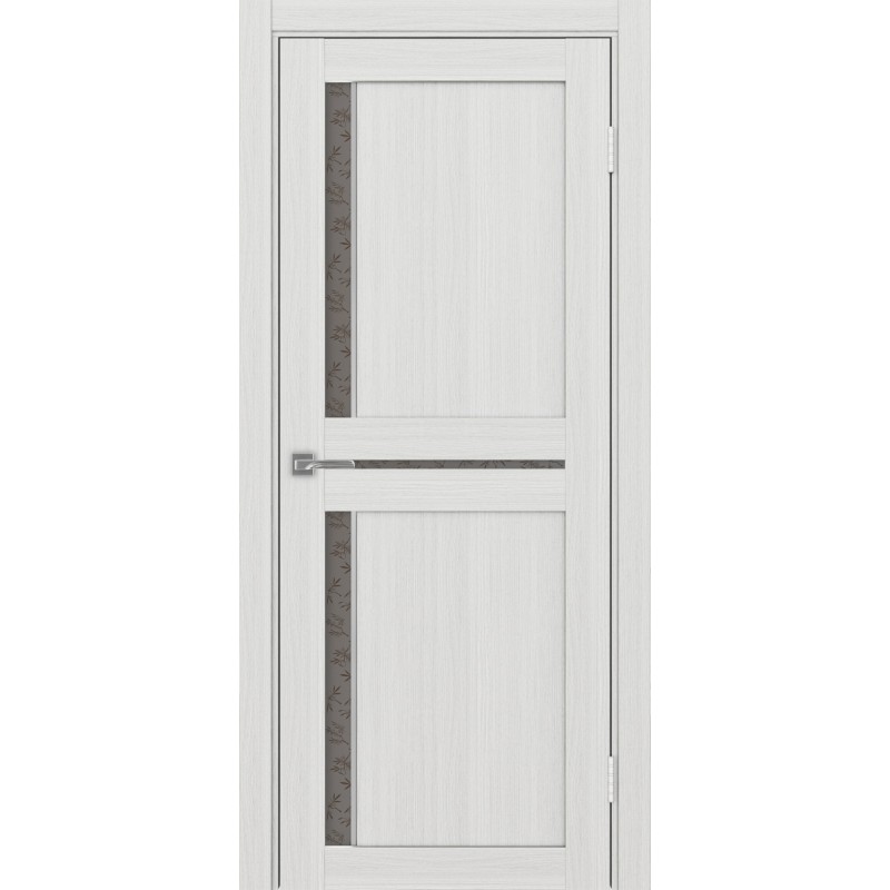 Межкомнатная дверь Турин 523.221 АПС молдинг SC, цвет ясень серебристый, заполнение Дали бронзовое, размер 200*80 см.