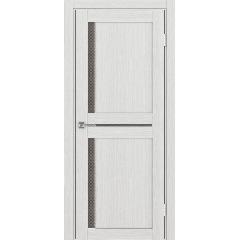 Межкомнатная дверь Турин 523.221 АПС молдинг SC, цвет ясень серебристый, заполнение Пунта бронзовое, размер 200*80 см.