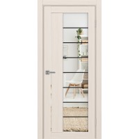 Турин 524.22 АСС молдинг SB, цвет ясень перламутровый, заполнение Зеркало/Зеркало, размер 200*80 см.