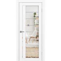 Турин 524.22 АСС молдинг SC, цвет белый снежный, заполнение Зеркало/Зеркало, размер 200*80 см.