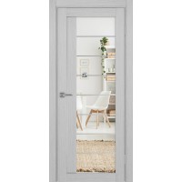 Турин 524.22 АСС молдинг SC, цвет дуб серый FL, заполнение Зеркало/Зеркало, размер 200*80 см.