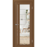 Турин 524.22 АСС молдинг SC, цвет орех NL, заполнение Зеркало/Зеркало, размер 200*80 см.