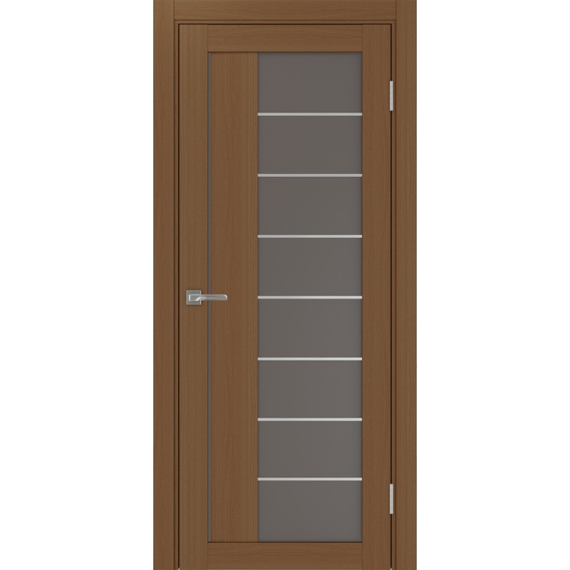 Межкомнатная дверь Турин 524.22 АСС молдинг SC, цвет орех NL, заполнение Бронза матовое, размер 200*80 см.