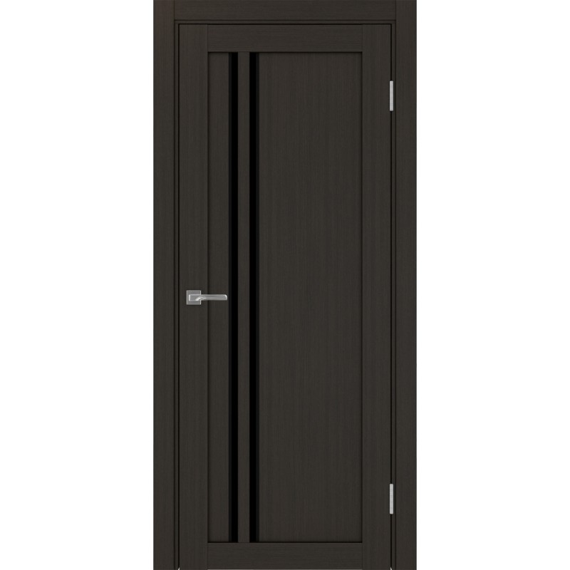 Межкомнатная дверь Турин 525.121 АПС молдинг SB, цвет венге FL, заполнение LACчерный, размер 200*80 см.