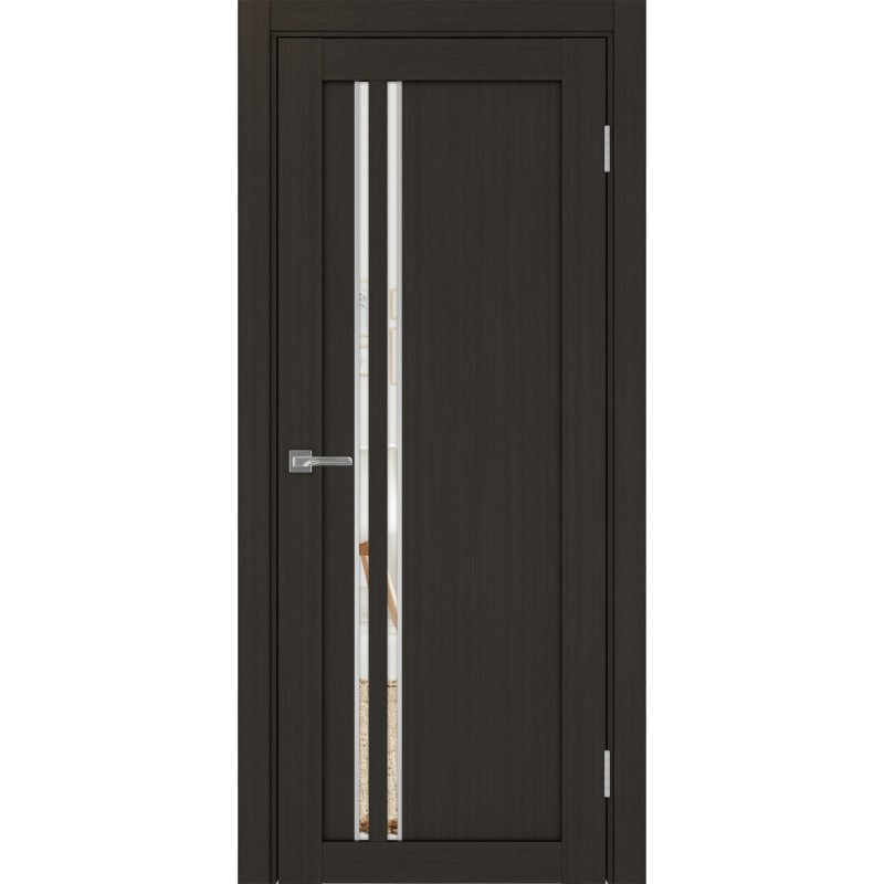 Межкомнатная дверь Турин 525.121 АПС молдинг SC, цвет венге FL, заполнение Зеркало, размер 200*80 см.