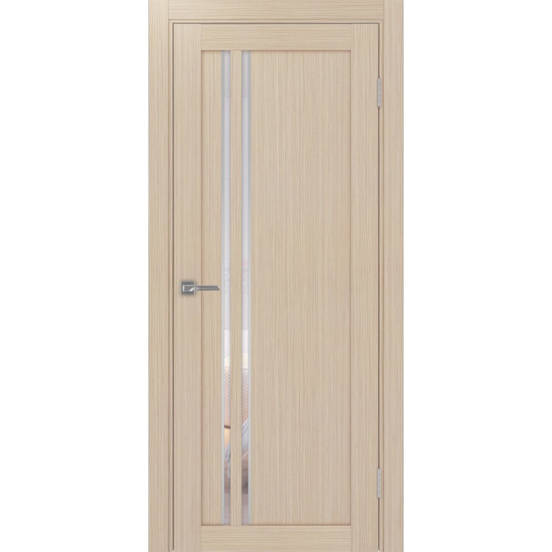 Межкомнатная дверь Турин 525.121 АПС молдинг SC, цвет дуб беленый FL, заполнение Прозрачное, размер 200*80 см.