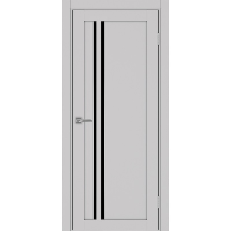 Межкомнатная дверь Турин 525.121 АПС молдинг SC, цвет пепельный, заполнение LACчерный, размер 200*80 см.