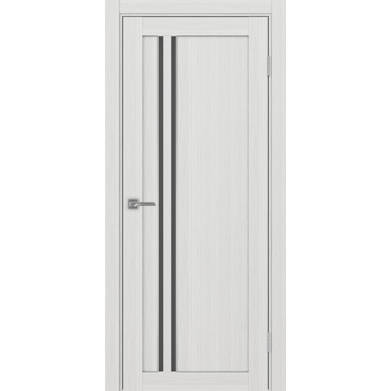 Межкомнатная дверь Турин 525.121 АПС молдинг SC, цвет ясень серебристый, заполнение Графит матовое, размер 200*80 см.