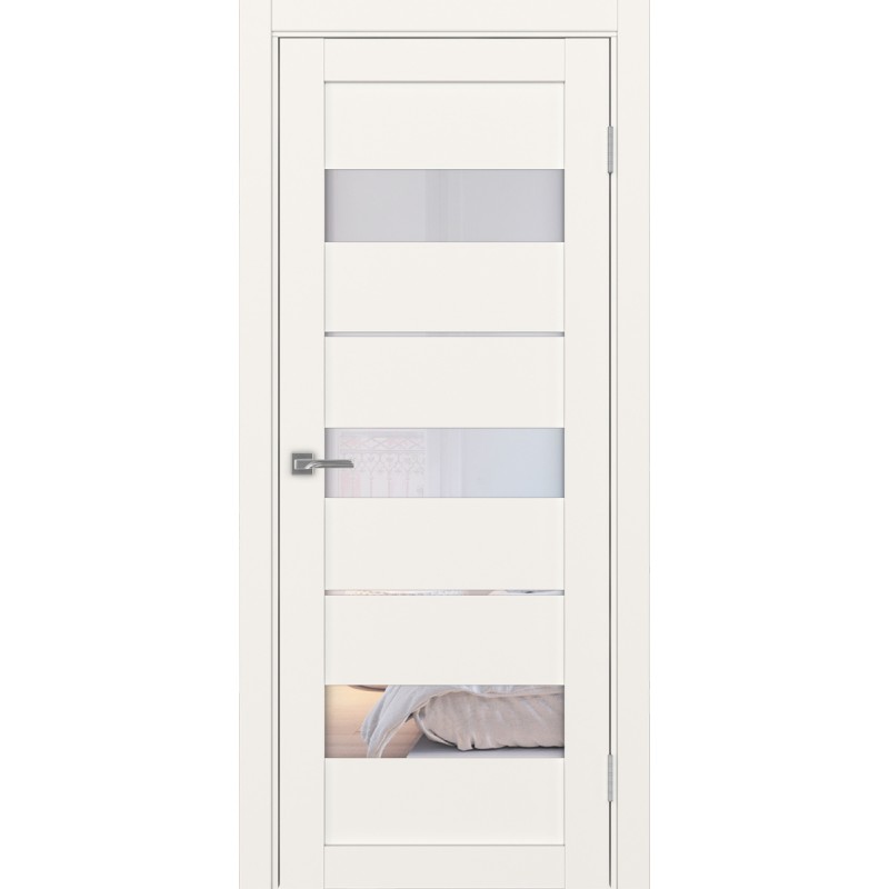 Межкомнатная дверь Турин 526.122, цвет, бежевый, заполнение Прозрачное, размер 200*80 см.