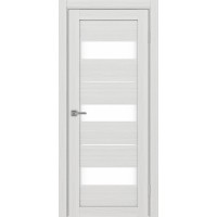 Турин 526.122, цвет Ясень серебристый стекло LACбелый, размер 80*200 см.