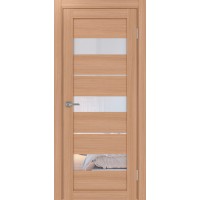 Турин_526.122, цвет Ясень тёмный стекло Прозрачное, размер 80*200 см.